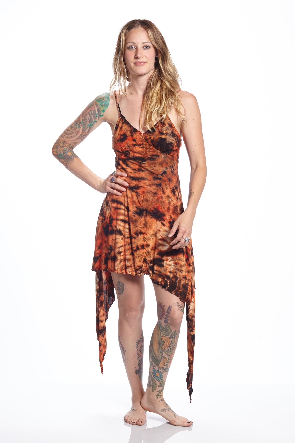 Vintage Fairy Burn Orange Crackle