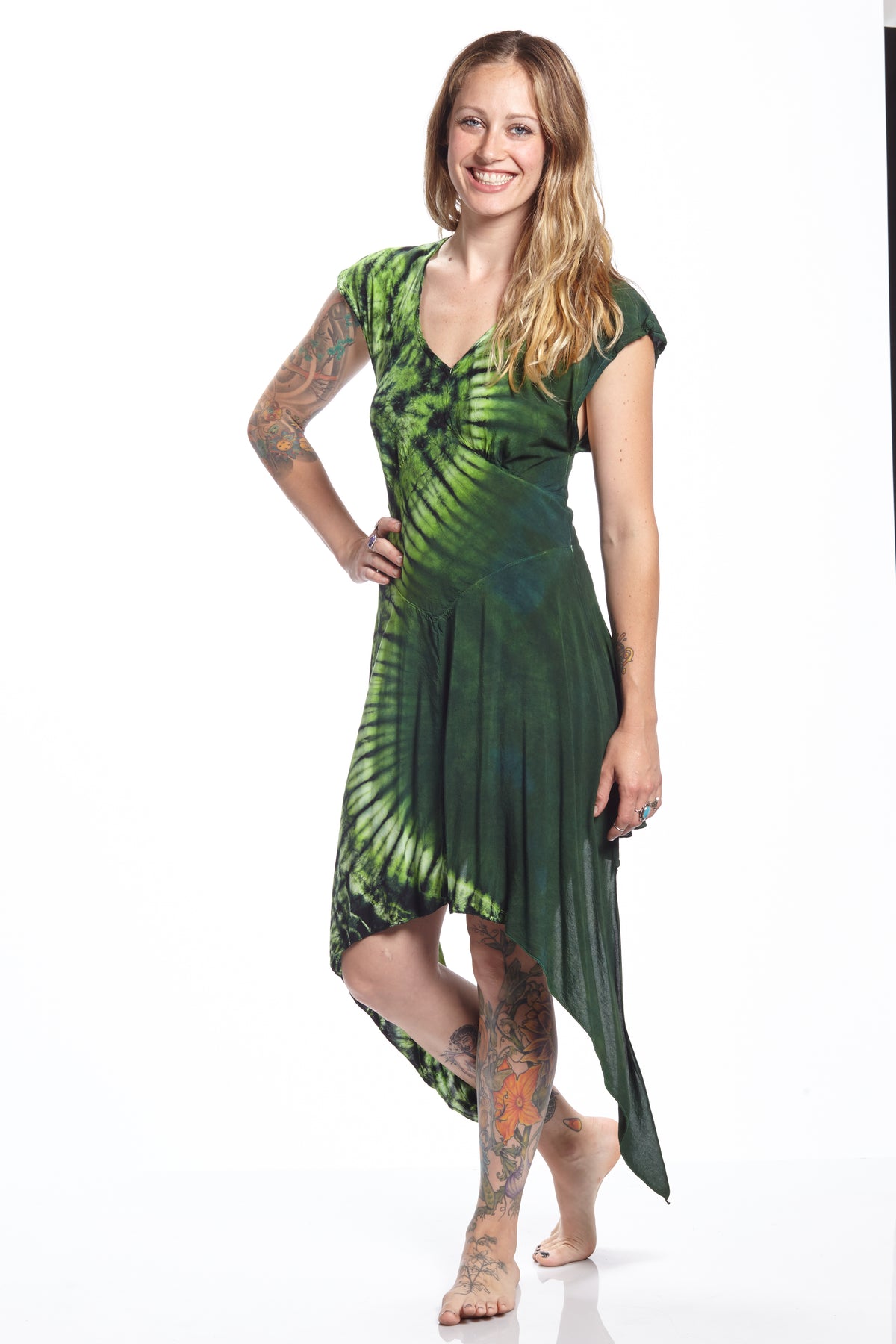 Cap Sleeve Vintage Fairy Avocado Yin Bleed