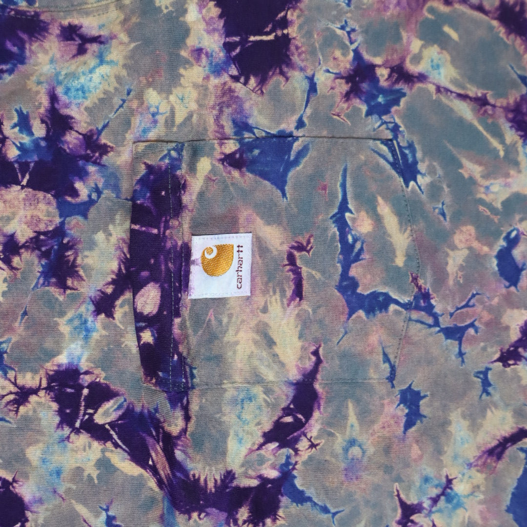 Royal Violet Crackle Carhartt Pocket T