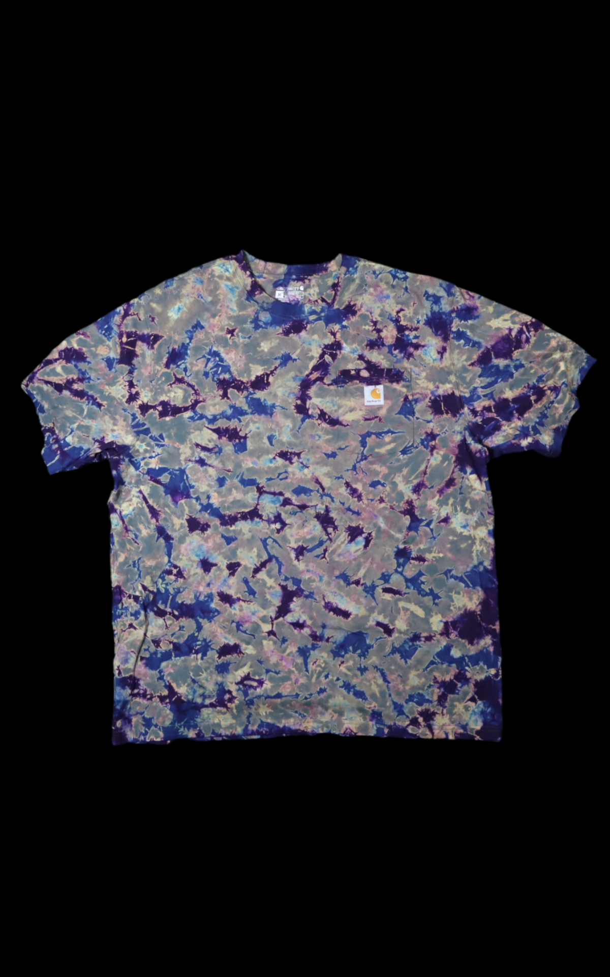 Royal Violet Crackle Carhartt Pocket T